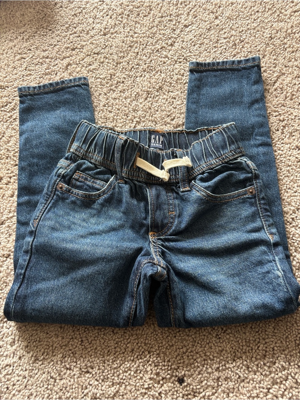 GAP Kids Stretch Slim Jeans in Dark Blue Denim